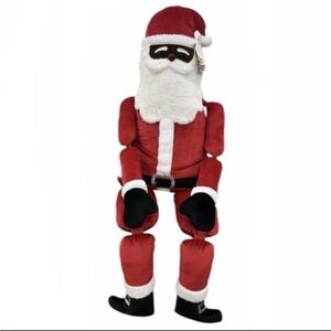 ISAAC MIZRAHI- 5 Ft Tall Black Santa Pillow- New with Tags. “60*14”.